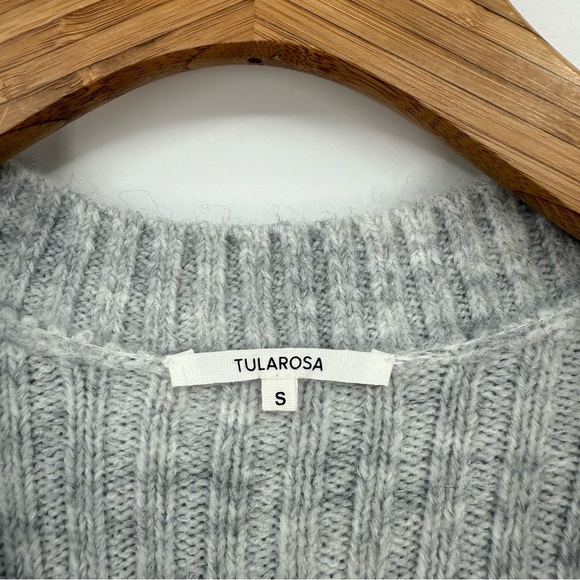 Tularosa Goji Belted Rib Sweater Dress in Gray Size S - Picture 5 of 11
